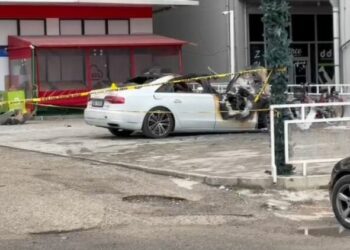 Digjet Audi në Shkodër, autori zbriti nga motori dhe i hodhi molotov