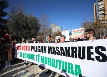 Sot seancë plenare, qytetarët protestë jashtë Parlamentit për Zonat e Mbrojtura