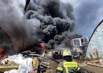 Zjarr i madh në lindje të Moskës