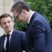 Vuçiç i kërkon Macron ta mbajë Kosovën lart në agjendën e BE-së
