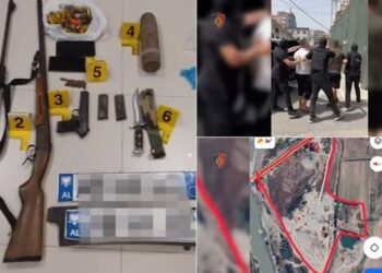 Emri/ Zbulohet arsenal armësh në Peqin, në pranga anëtari i grupit kriminal