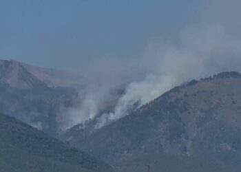Bulqiza rrethohet nga flakët/Del jashtë kontrollit zjarri në kurorën e Liqenit të Zi