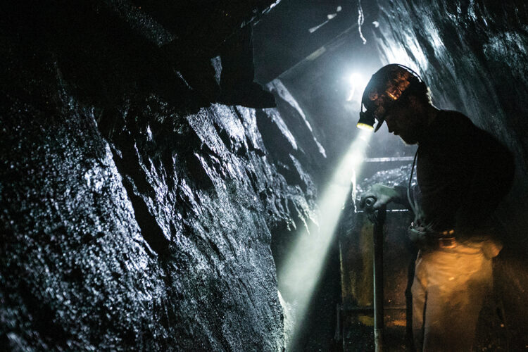 Trevorton Pennsylvania USA - september 15 2017 the Shingara family have a personal coal mine and work every day to dig the mineral.