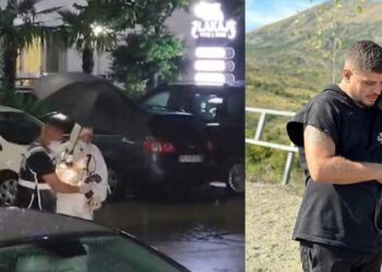 Video e vrasjes së dyfishtë në Velipojë, një person qëllon me armë dy të rinjtë