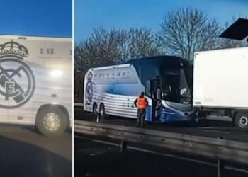 Nuk kanë fund telashet për Realin, autobusi i madrilenëve përplaset në autostradë