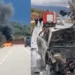 Makina merr flakë në bypassin e Vlorës
