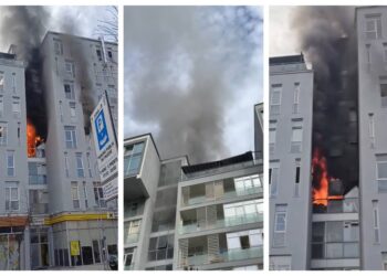 Zjarr në një kompleks te Komuna e Parisit