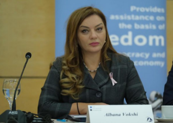 Albana Vokshi paraqitet në GJKKO, përballë padisë për shpifje