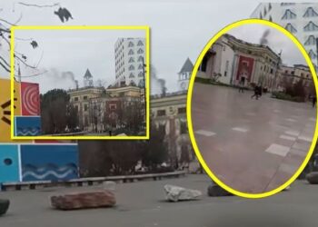 Tym i zi del nga tarraca e Bashkisë së Tiranës, çfarë po digjet