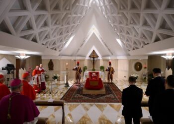 Ndërroi jetë një ditë më parë, publikohen pamjet e Papa Françeskut në arkivol