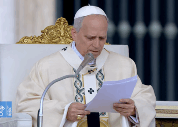 Ceremonia e Përurimit, Papa Leoni: Vij para jush si një vëlla