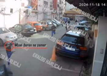 Publikohet video e vrasjes së Martin Canit/ Momenti kur qëllohet me thikë nga Mario Përlleshaj