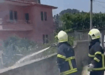 Zjarr në lagjen ’30 Vjetori’ në Berat