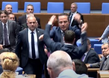 Kaos në Parlamentin e Bullgarisë/ Ligjvënësit përplasen fizikisht