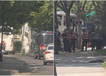 Nën masa të rrepta sigurie, ekipi serb del nga hoteli dhe niset drejt stadiumit