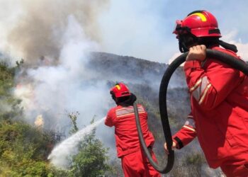 Ministria e Mbrojtjes: 28 vatra zjarri të raportuara, flakët vijojnë ende në landfillin e Elbasanit