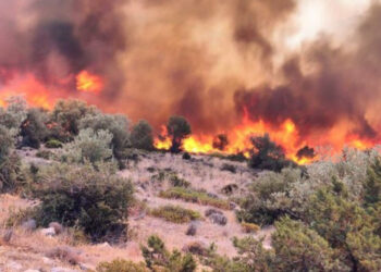 Zjarri në malin e Dukatit ende nën “pushtetin” e flakëve, ndërhyjnë dy avionë nga Greqia