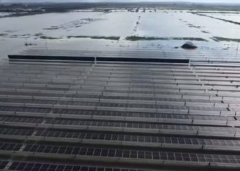 Pamje apokaliptike: Përmbytet parku fotovoltaik i Karavastasë, stakohet centrali më i madh diellor në vend